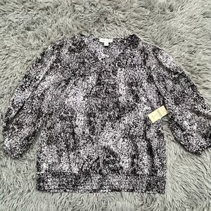 Coldwater Creek Infinity Swirl Blouse, Size XL (16)